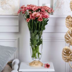 Ваза для цветов Боа с чашей Аура Айвори