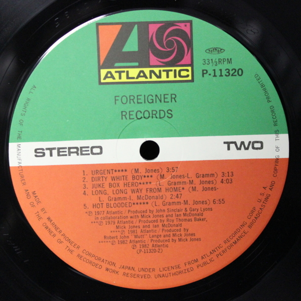 Foreigner / Records (LP)