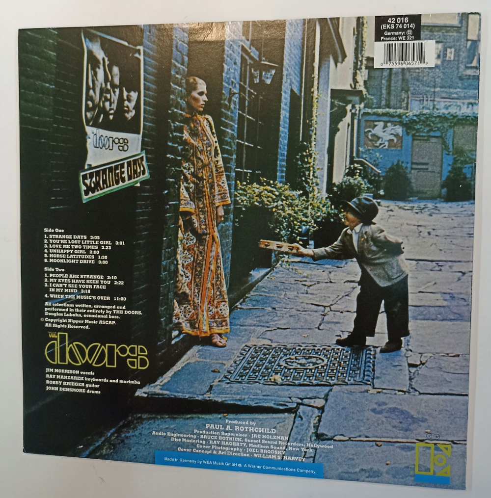 Винтажная виниловая пластинка The Doors Strange Days (Germany 1987)