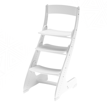 Барный растущий стул "Павлин +" - БЕЛЫЙ