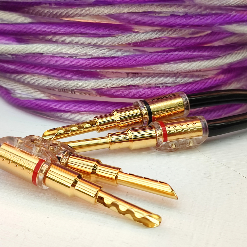 DAXX S92g Акустический кабель 12AWG (3.3мм.кв), класса Hi-Fi из посеребренной бескислородной меди -готовая пара-