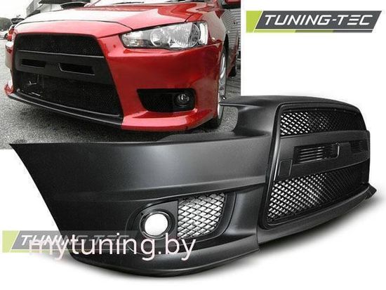 Передний бампер EVO STYLE для Mitsubishi Lancer 10