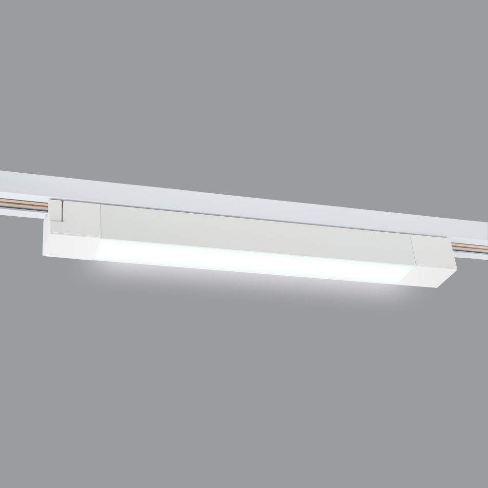 ULB-Q281 20W-4000K WHITE Светильник-прожектор светодиодный трековый. Линейный. 1600 Лм. Белый свет 4000К. Корпус белый. ТМ Volpe