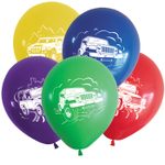 Воздушный шар с гелием, 1шт., М12/30см, Весёлый праздник "Внедорожник"