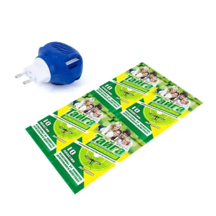 Репеллент от комаров фумигатор+пластины 10шт Следопыт