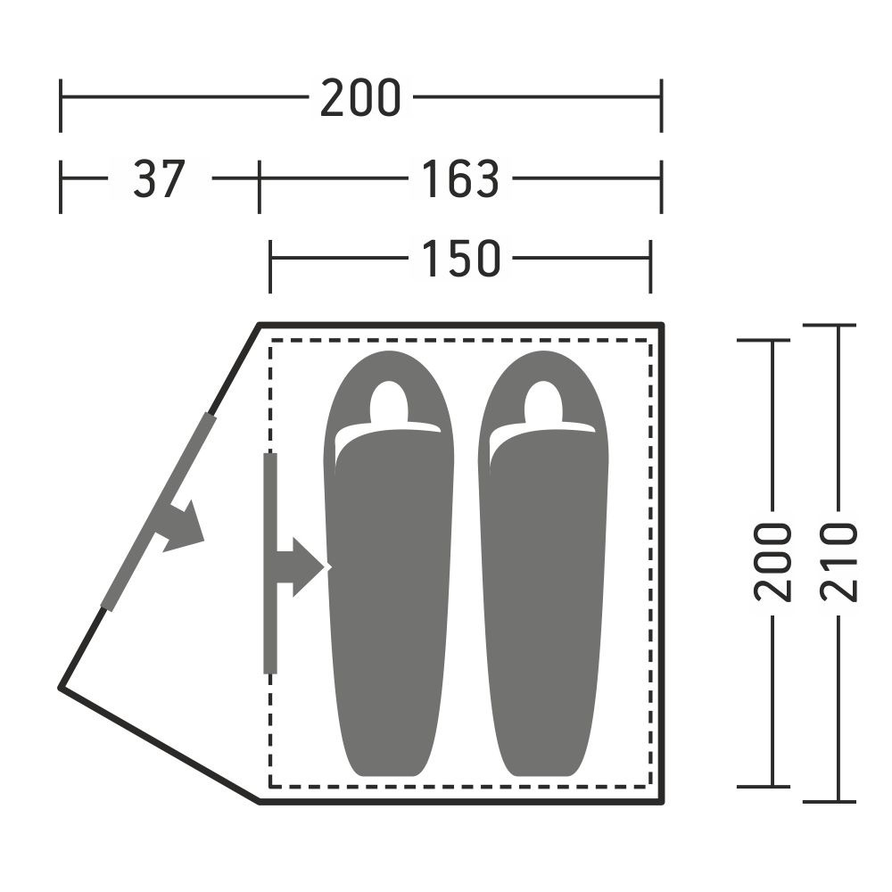 Палатка двухместная Эльф 2 V3 Greenell, Коричневая