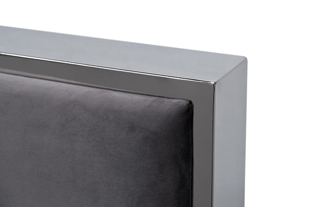 Кровать двуспальная велюровая 170x213x140см Garda Decor с высоким изголовьем