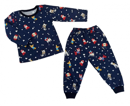 Пижама 903/45 собачки на синем