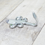 Крючок 1-рожковый "Цветок" 2730 хром