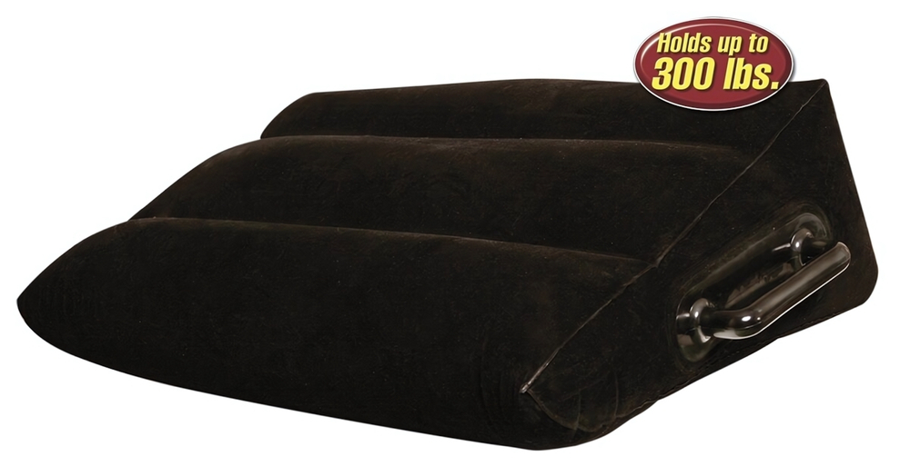 Надувная секс-подушка с ручками (Цвет: черный)