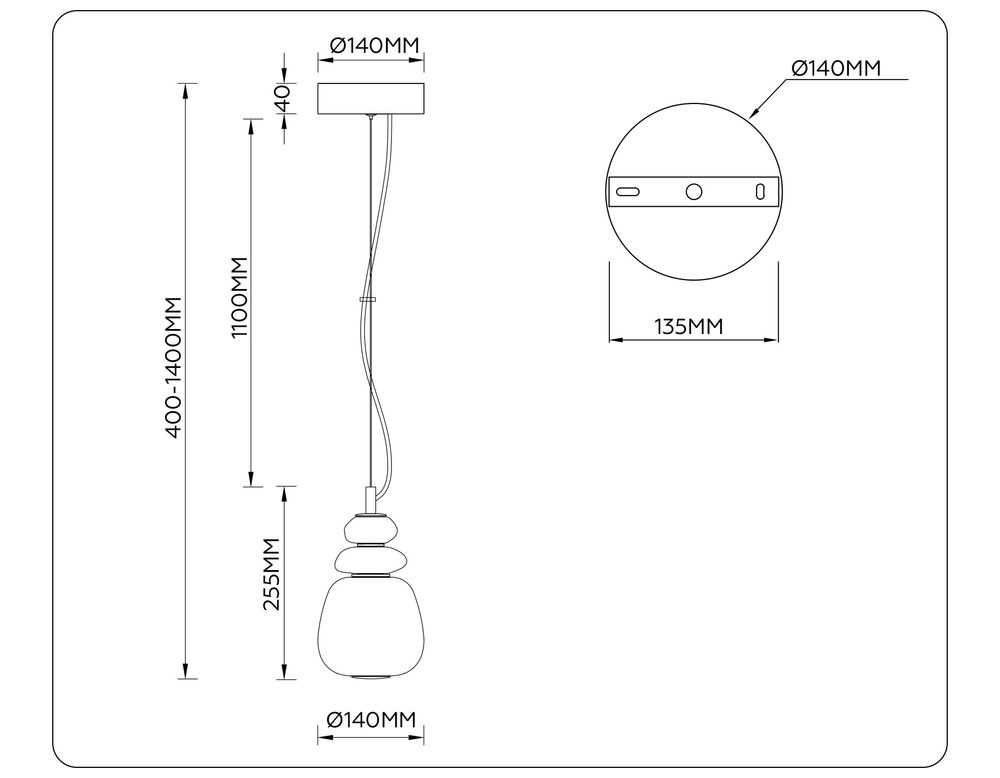 Ambrella Подвесной светодиодный светильник Ceramo Modern LH53161