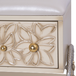 Банкетка Терра Айвори Мраморное золото