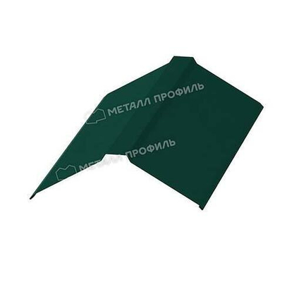 Планка конька плоского 106*35*106*2м RAL6005