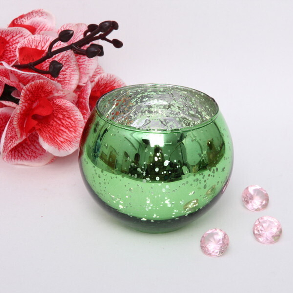 Подсвечник «Fairy» 10*8,5см цвет зеленый