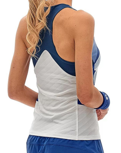 Женский топ теннисный Lotto Tech W и - D2 Tank - bright white/royal gem