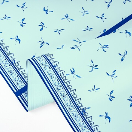 Пленка матовая "Орнамент Флоры" Нежная мята 57см*10м