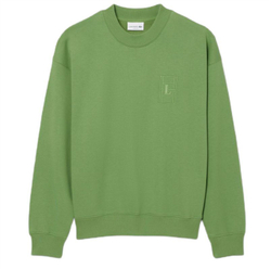 Мужская теннисная кофта Lacoste Embroidered Fleece - lamb's lettuce