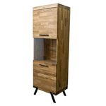 Шкаф-витрина Флеверс из массва дуба