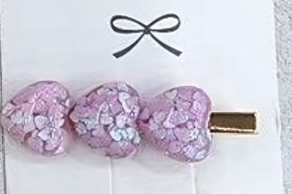 Зажим для волос 1шт на блистере "ЛАВАНДА"