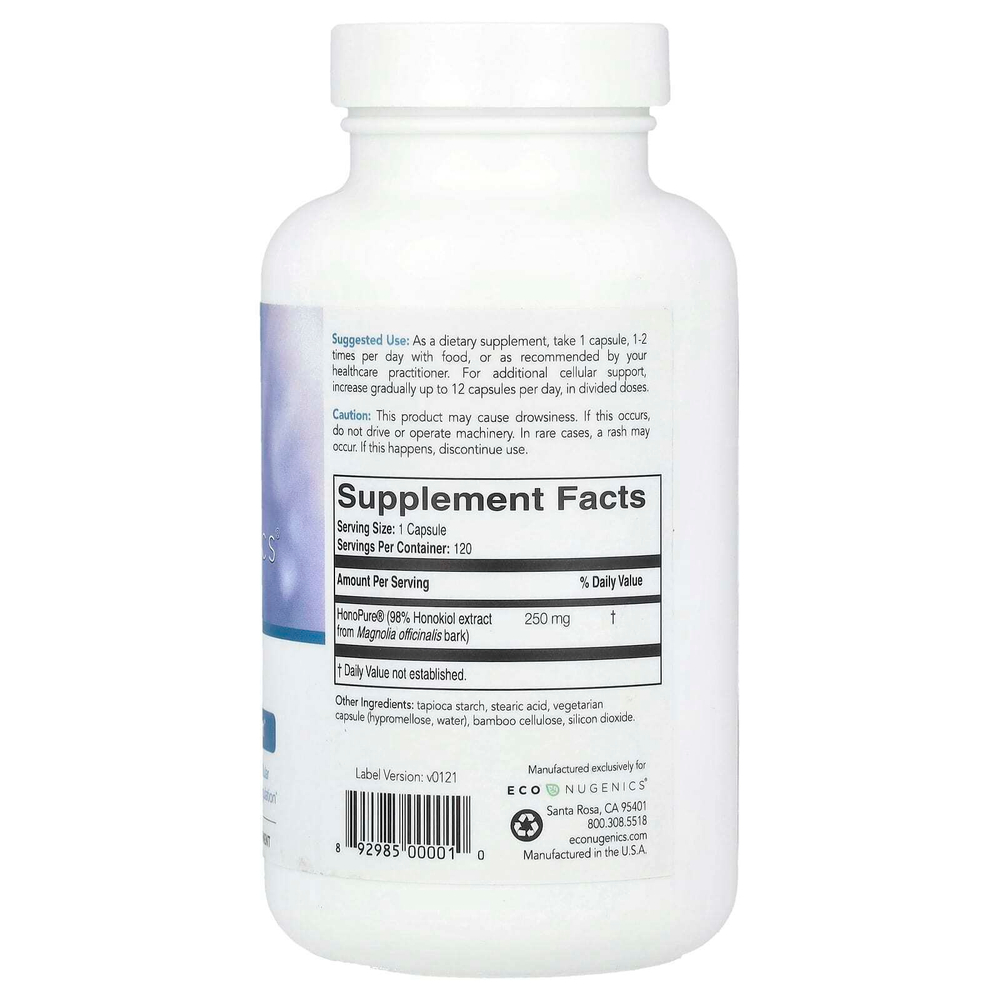 Econugenics, HonoPure®, 120 вегетарианских капсул (250 мг в 1 капсуле)