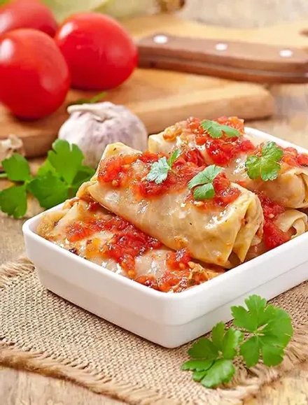 КРУЧЕНИКИ МЯСНЫЕ (480 гр), 5 шт в уп. (мини-голубцы)