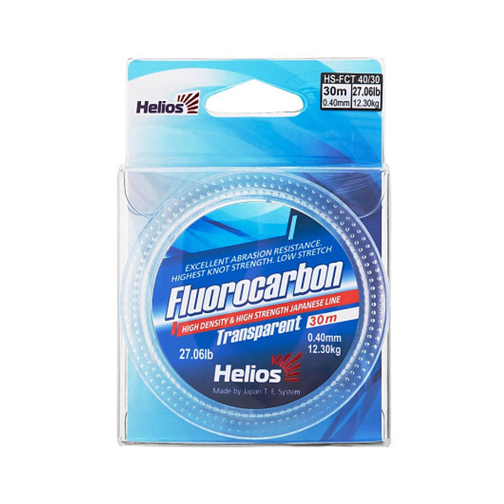 Леска FLUOROCARBON Transparent 0,40mm/30 (HS-FCT 40/30) Helios