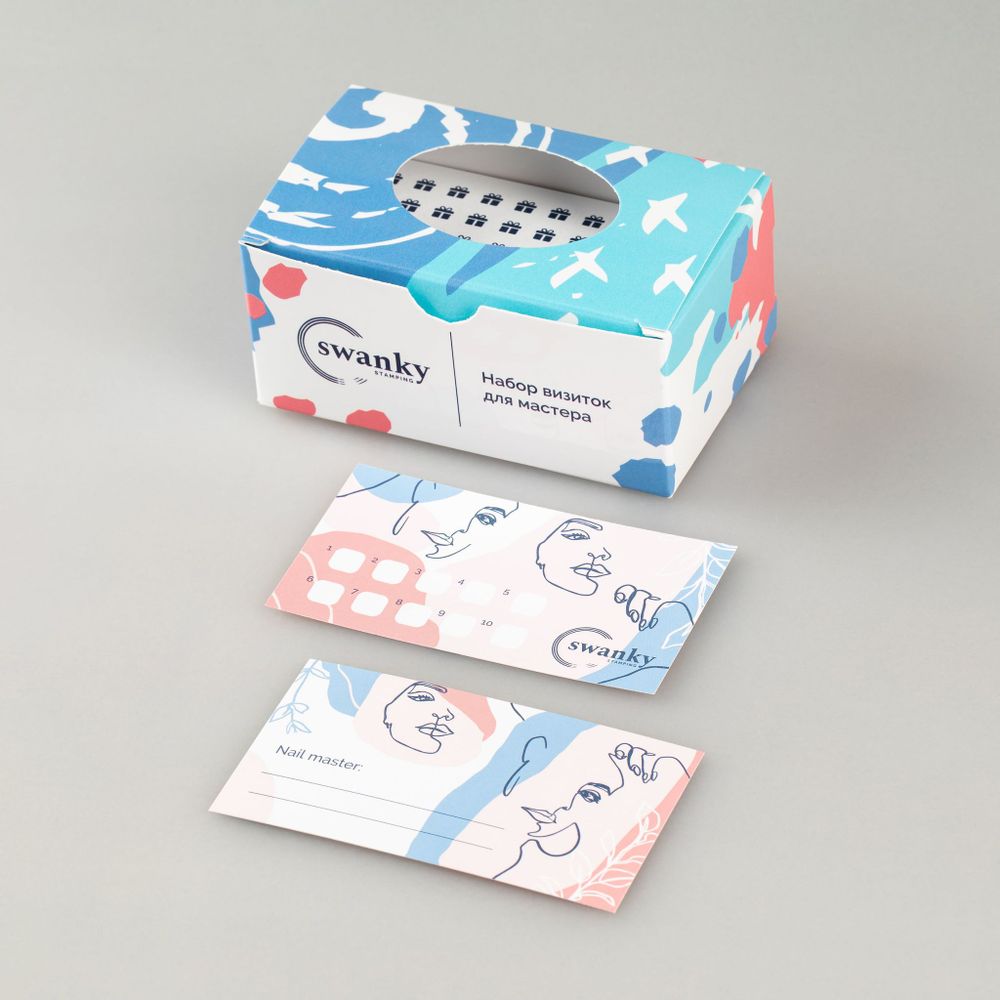 Swanky Stamping Набор визиток для мастера &quot;Тонкие линии&quot;
