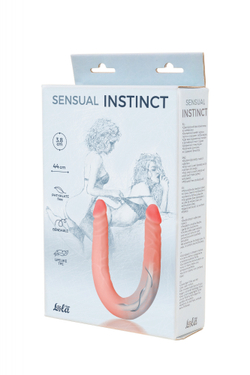 Гнущийся двусторонний фаллоимитатор Sensual Instinct 44 см