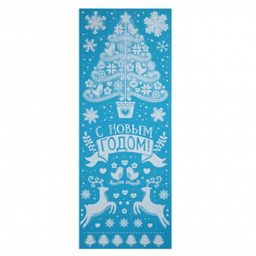 Новогоднее оконное украшение "Русская сказка"