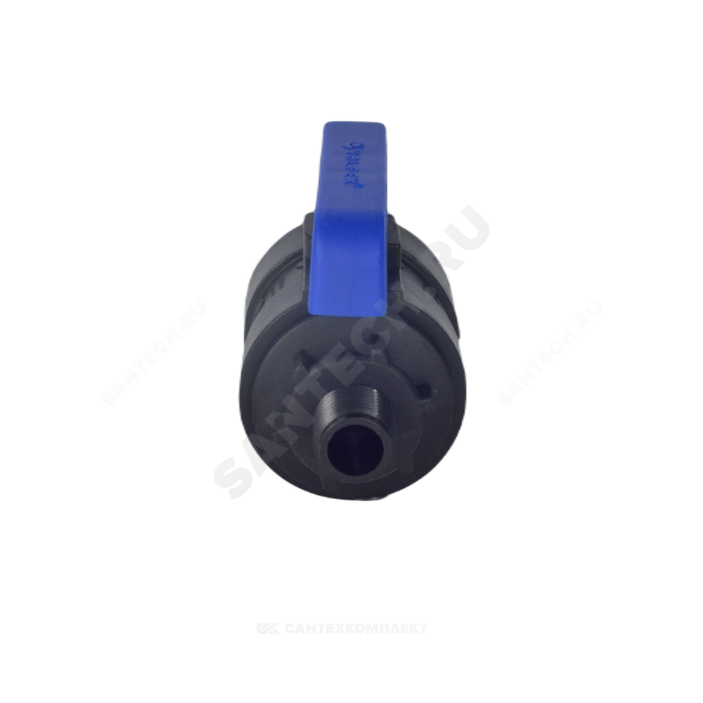 Кран шаровой компрессионный ПЭ Ду 16 1/2"x1/2" НР/НР Ру16 VALFEX 1210216012012