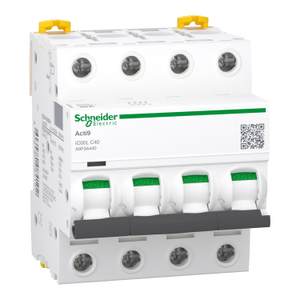 Выключатель автоматический модульный 4п C 40А 15кА iC60L Schneider Electric A9F94440