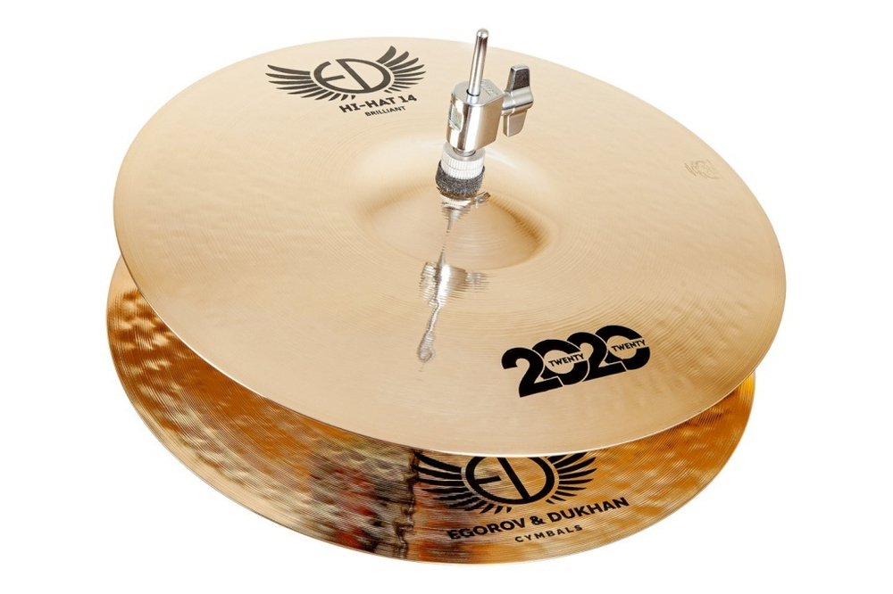 ED2020HH15BR 2020 Brilliant Hi-Hat Две тарелки 15", ED Cymbals