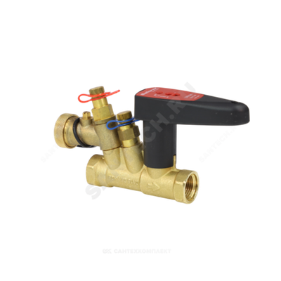 Клапан балансировочный ручной латунь FODRV Ду 15 G1/2" Ру25 ВР Kvs=2.49м3/ч с измерительными ниппелями Venturi BROEN 4355000H-001003 .