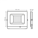 Прожектор Gauss LED Elementary 70W 7175 lm IP65 4000K черный  613100270