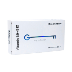 Greenflash Vitamin Витамины В9+В12 в биодоступной форме, 30капсул