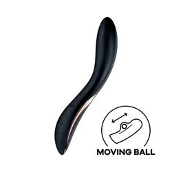 Вибромассажер Satisfyer Rrrolling Explosion с подвижным шариком для стимуляции точки G, черный