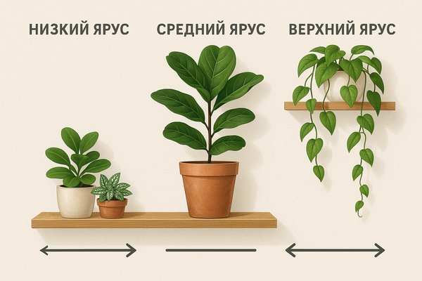 Лучшие сочетания растений на полках и подвесах: как создать визуально привлекательные зелёные композиции
