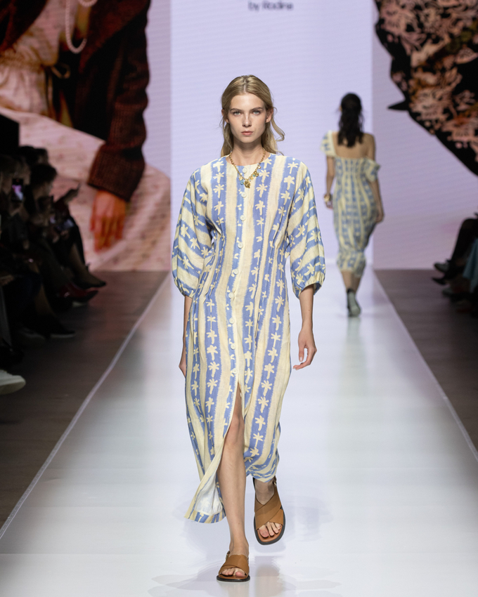 Платье «Акварель», голубой