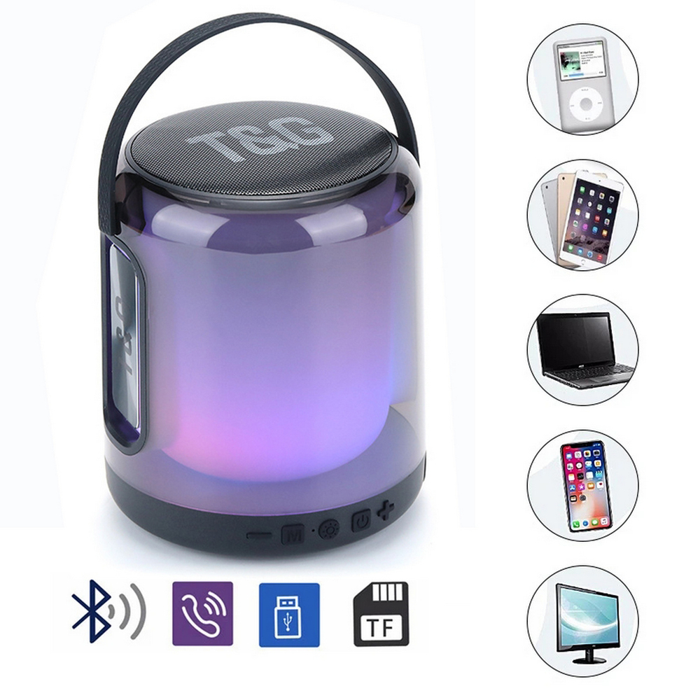 Беспроводная колонка TG-376 (8W/TF/FM) LED Flashing