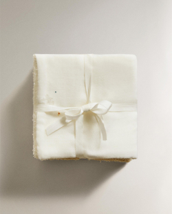 Zara Home Полотенце для лица и рук из хлопка, экрю, 30x30 см (2 шт.)