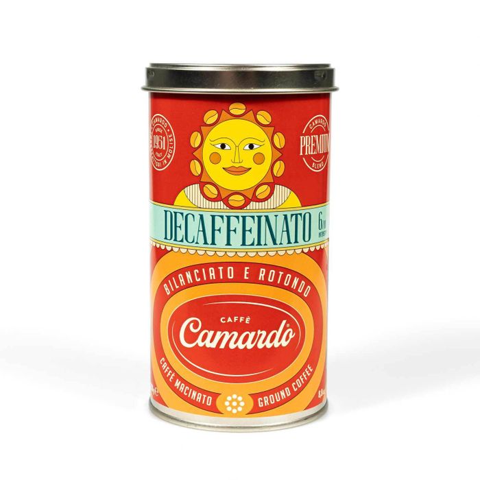 Кофе молотый Camardo Premium DECAFFEINATO, 250г