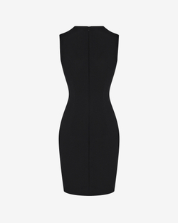 Платье мини из костюмной ткани