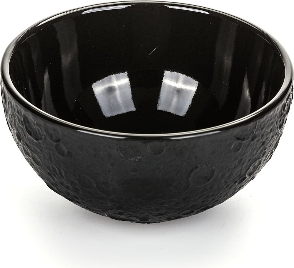 Салатник Seletti Lunar, каменная керамика, 14 см, чёрный