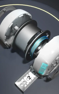 Рулетка "Home Series White" Deli H8105A 5м х 19мм (Эксклюзивный дизайн, клипса, ремешок, подарочная упаковка)