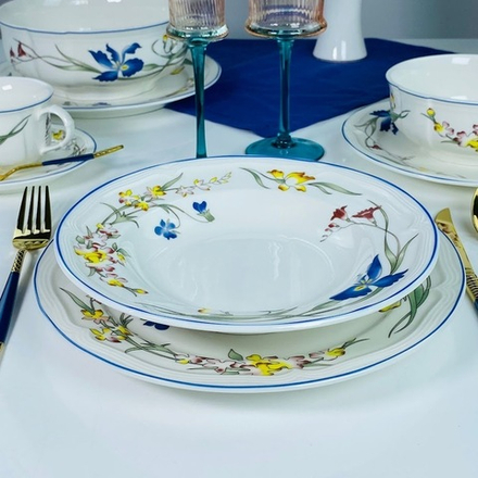 Lenardi 305-352 Набор из 6 глубоких тарелок 23х4см ФРЭНСИС в под.уп.(х4)Фарфор