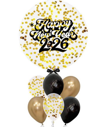 Букет "Happy New Year золотые конфетти"