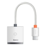 Адаптер Baseus Lite Series Portable 1080Р HD HDMI TO VGA + 3,5MM AUX (WKQX010102) (белый)