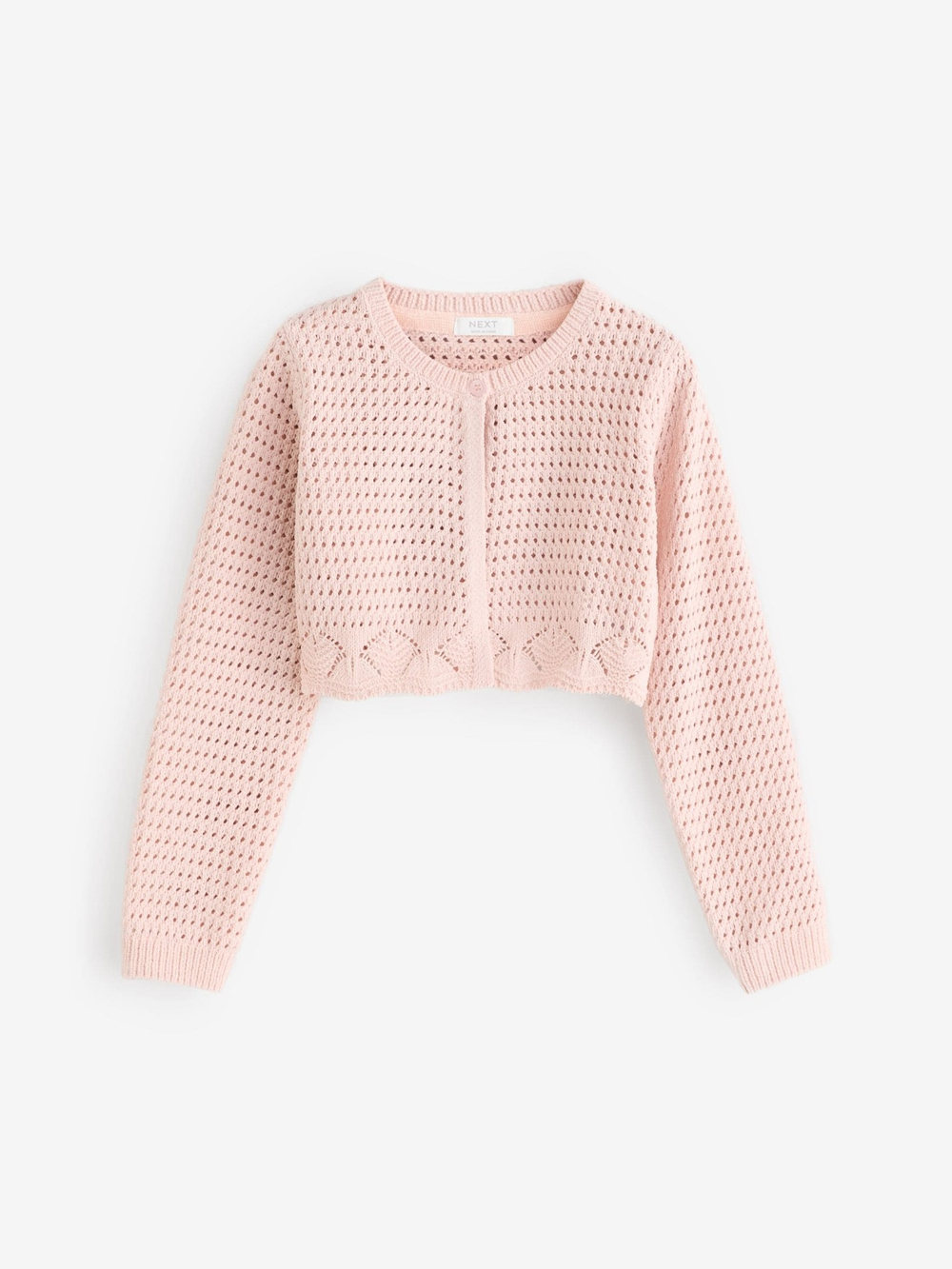 Кардиган вязаный для девочки Next E25-052, Розовый