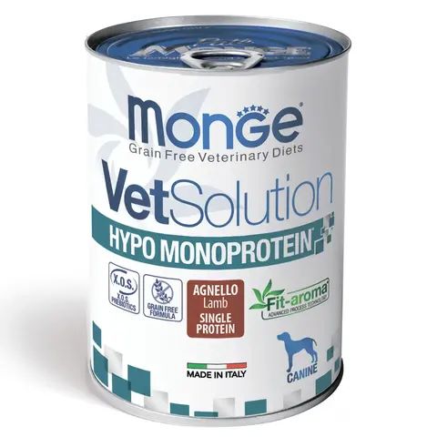 Monge VetSolution Dog Hypo Monoprotein для собак при пищевой непереносимости ягненок 400 г