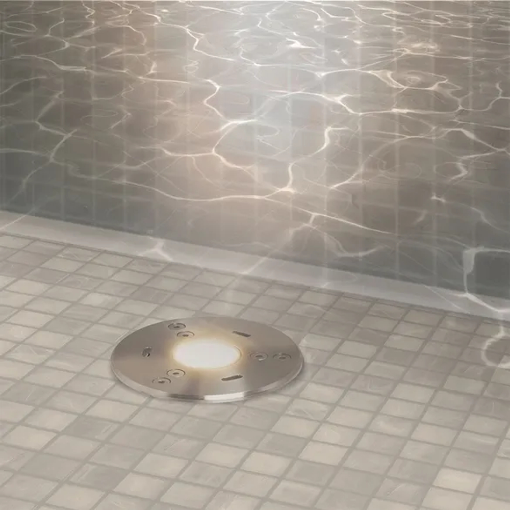 Светильник KT-AQUA-R85-7W Warm3000 (SL, 25 deg, 12V) (Arlight, IP68 Металл, 3 года) 024938